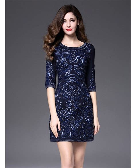 navy blue dress for wedding guest.